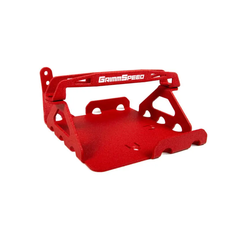 Special Offer GrimmSpeed 08-14 Subaru WRX STI Lightweight Battery Mount Kit - Red