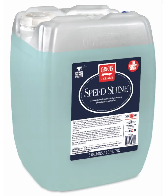 Griots Garage Speed Shine - 5 Gallons (Minimum Order Qty of 2 - No Drop Ship) Authentic