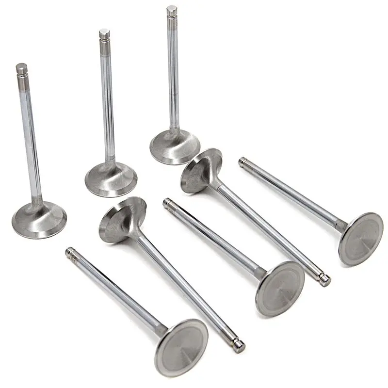 Exclusive GSC P-D 4G63T Evo1-9/DSM 90-98 Chrome Polished Super Alloy Exhaust Valve - 30.5mm Head(STD) - SET 8