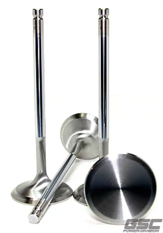 Get Yours GSC P-D Audi V10 5.2L 27mm Head STD 101.8mm Long Chrome Polished Alloy Exhaust Valve - Set of 10
