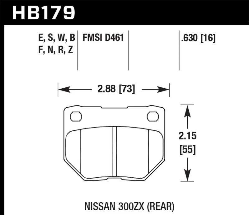 Hawk 06-07 WRX Performance Ceramic Street Rear Brake Pads Save Now