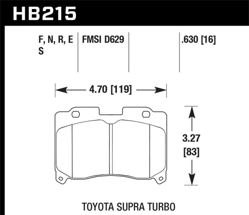 Hawk 93-98 Toyota Supra TT HPS 5.0 Street Front Brake Pads Limited Time