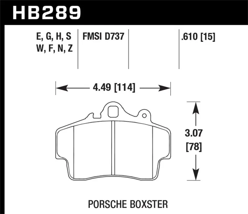 Hawk Porsche HPS Street Front Brake Pads Viral