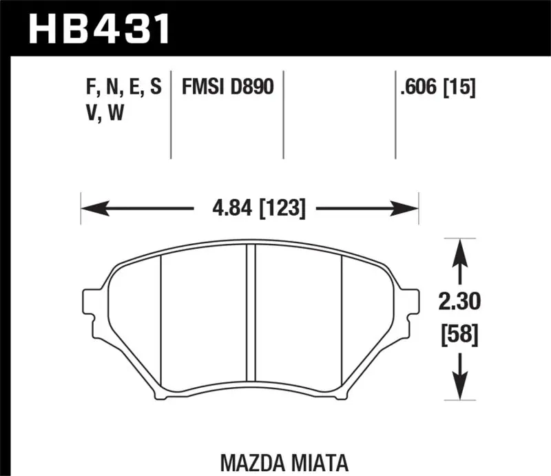 Hawk 01-05 Miata w/ Sport Suspension DTC-30 Race Front Brake Pads Mega Sale