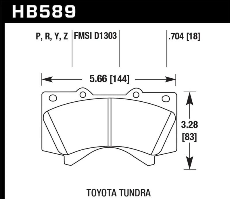 Hawk 08-10 Toyota Land Cruiser / 07-10 Tundra Super Duty Street Front Brake Pads Viral