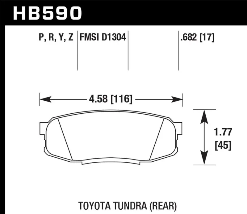 Hawk 08-10 Toyota Land Cruiser / 07-10 Tundra Super Duty Street Rear Brake Pads Shop Now