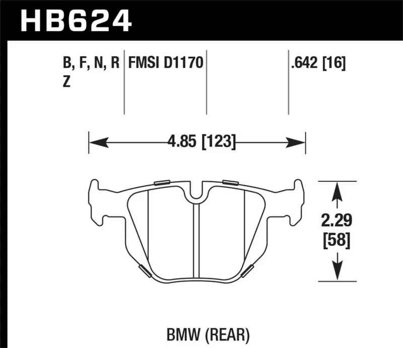 Top Rated Hawk 06 BMW 330i/330xi / 07-09 335i / 07-08 335xi / 09 335d / 08-09 328i HP+ Street Rear Brake Pads