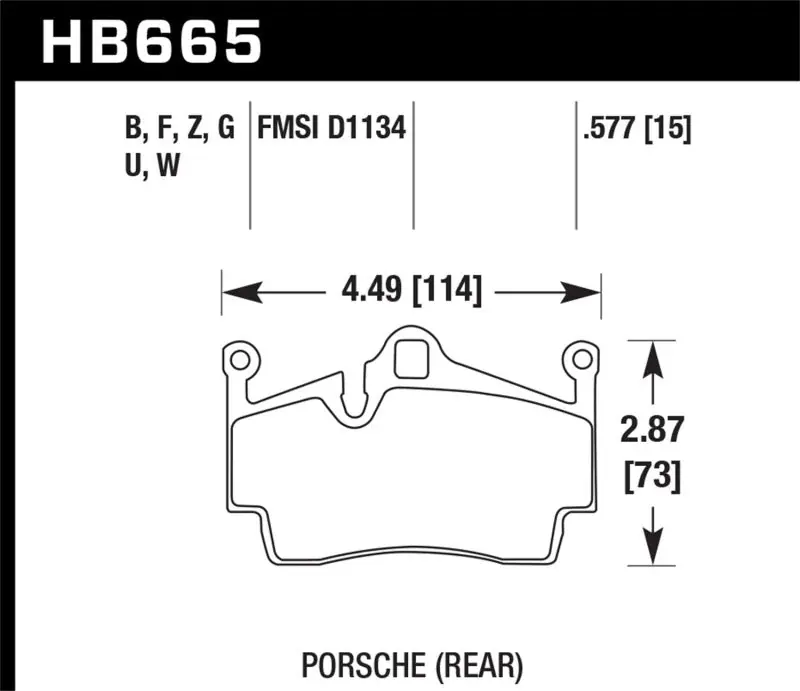 Discount Hawk 2012-2015 Porsche Boxster DTC-60 Race Rear Brake Pads
