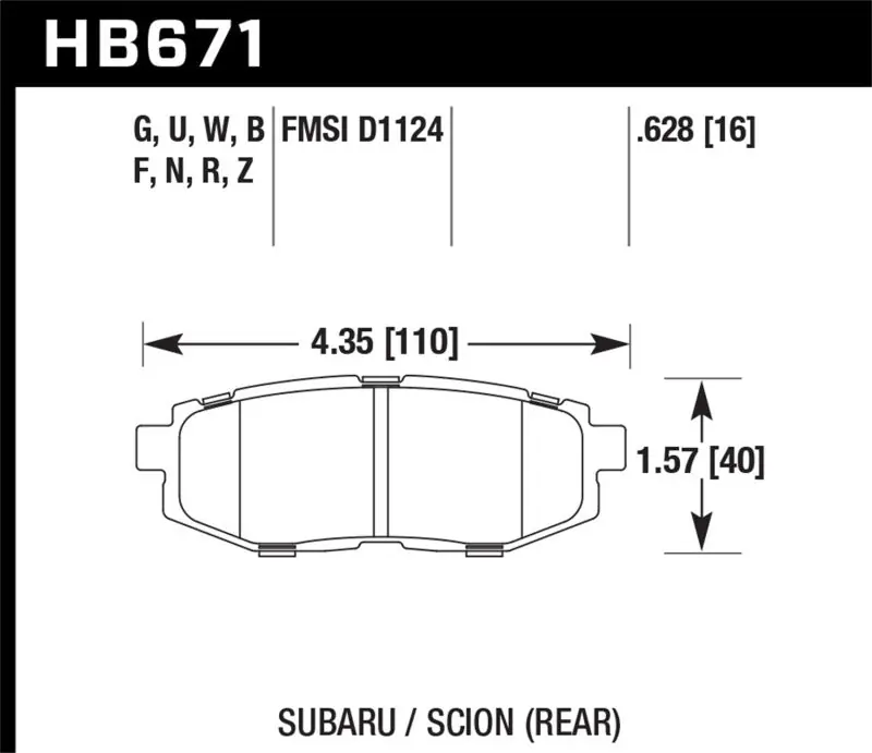 Save Now Hawk 13 Scion FR-S / 13 Subaru BRZ/10-12 Legacy 2.5 GT/3.6R DTC-60 Race Rear Brake Pads
