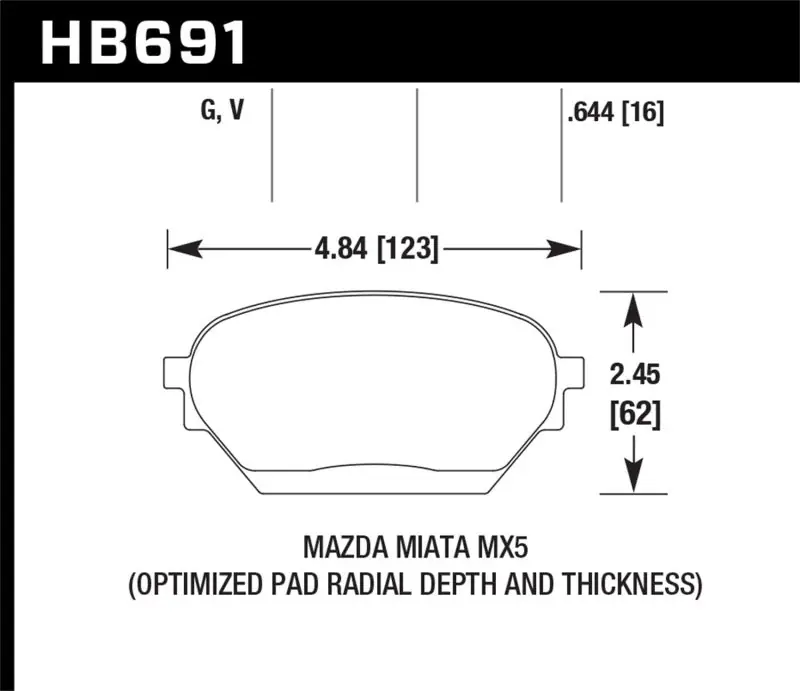 Hawk 06-14 Mazda MX-5 DTC-60 Race Front Brake Pads Viral
