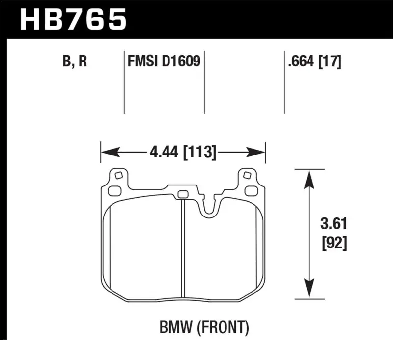 Next Day Delivery Hawk 13-16 BMW 328i xDrive DTC-70 Front Race Brake Pads