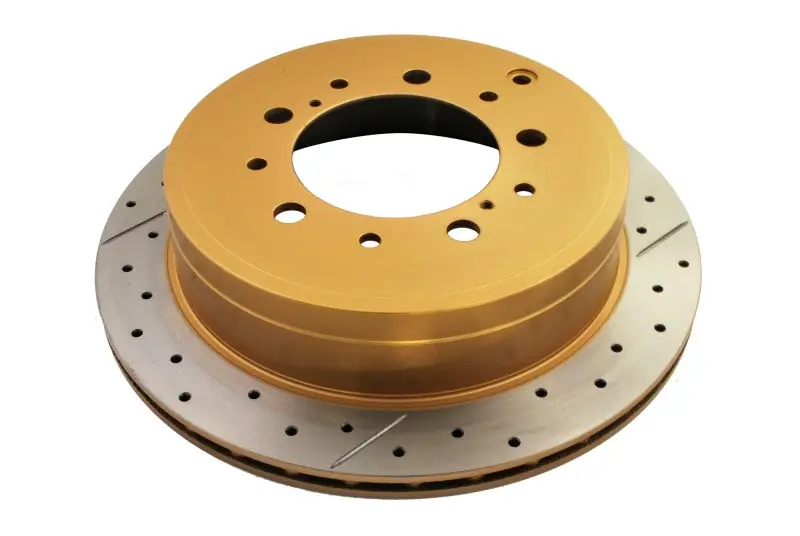 DBA 07+ Toyota Landcruiser 200 Series Rear Cross Drilled & Slotted Street Series Rotor No Minimum Order
