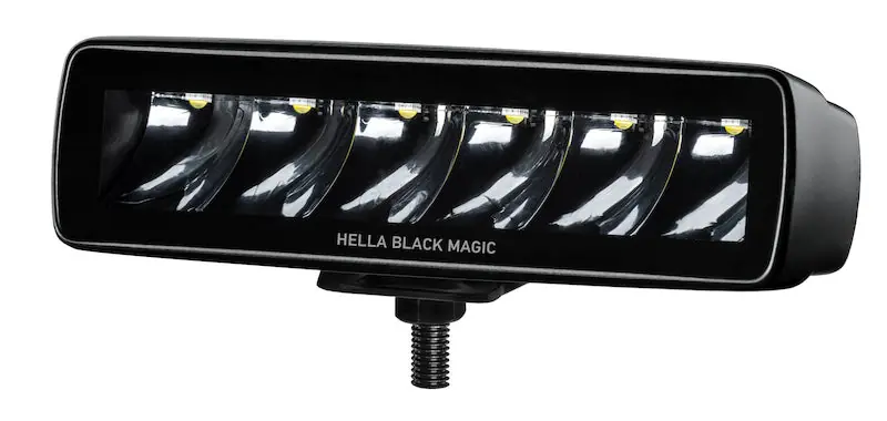 Hella Universal Black Magic 6 L.E.D. Mini Light Bar - Spot Beam Time-Limited