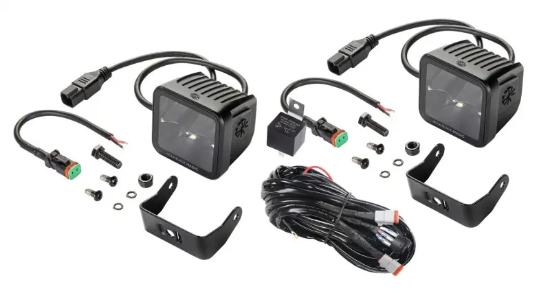 Bulk Order Hella Universal Black Magic 3.2in L.E.D. Cube Kit - Spot Beam