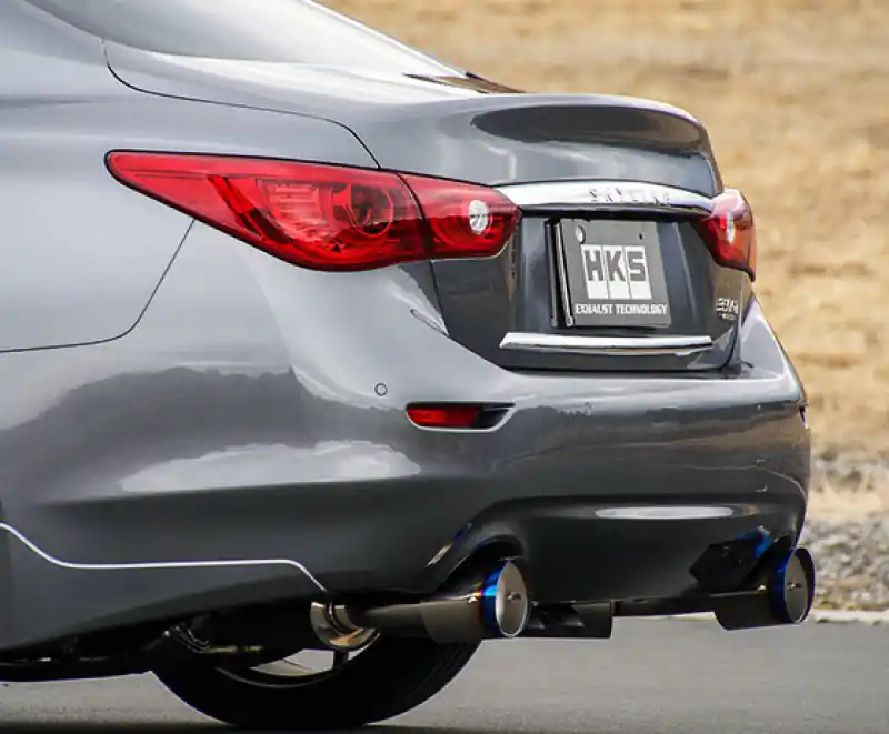 Last Chance HKS Infiniti Q50 Hybrid VQ37 Dual Hi-Power Titanium Tip Catback Exhaust