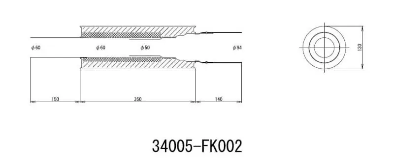 HKS Universal Stainless Hi Power 130mm Titanium Muffler Place Order