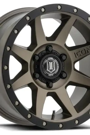 ICON Rebound 17x8.5 5x5 -6mm Offset 4.5in BS 71.5mm Bore Bronze Wheel Budget