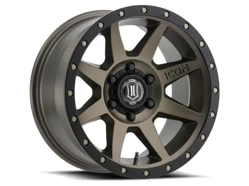 ICON Rebound 17x8.5 5x5 -6mm Offset 4.5in BS 71.5mm Bore Bronze Wheel Budget