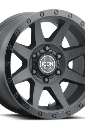 ICON Rebound 18x9 6x5.5 0mm Offset 5in BS 106.1mm Bore Double Black Wheel Genuine
