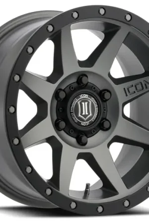 Low Price ICON Rebound 18x9 6x5.5 0mm Offset 5in BS 106.1mm Bore Titanium Wheel