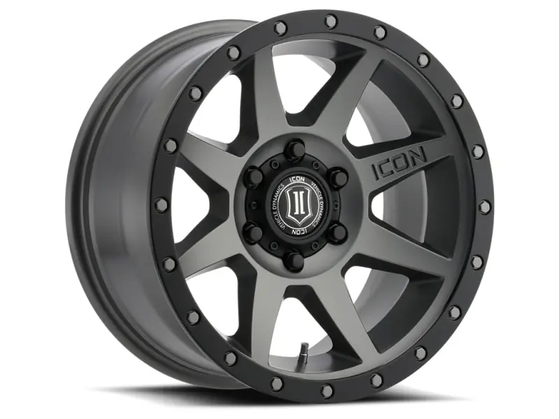 Low Price ICON Rebound 18x9 6x5.5 0mm Offset 5in BS 106.1mm Bore Titanium Wheel