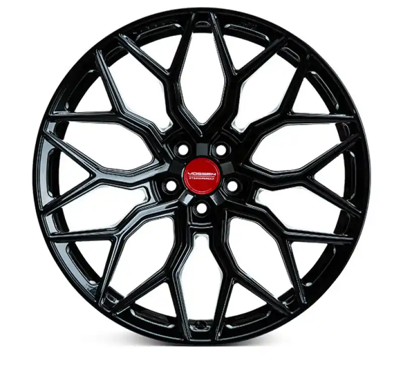 Vossen HF-2 22x10.5 / 5x120 / ET38 / Deep Face / 72.56 - Gloss Black Wheel Clearance
