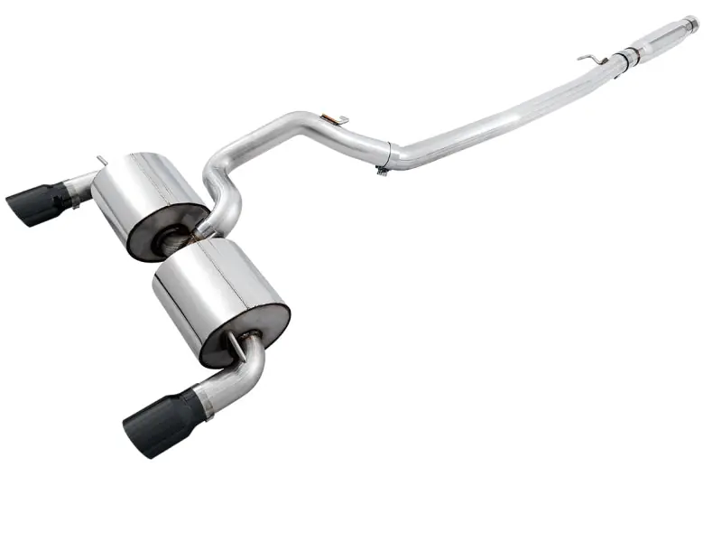 AWE Tuning Ford Focus RS Touring Edition Cat-back Exhaust - Resonated - Diamond Black Tips Affordable
