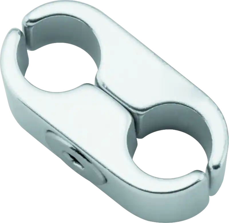 Top Rated BikeMaster 2 Lines Cable Clamp - Silver