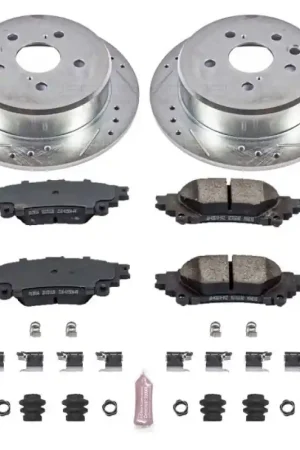 Power Stop 14-15 Lexus IS250 Rear Z23 Evolution Sport Brake Kit Money Back Guarantee
