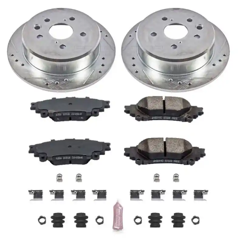 Power Stop 14-15 Lexus IS250 Rear Z23 Evolution Sport Brake Kit Money Back Guarantee