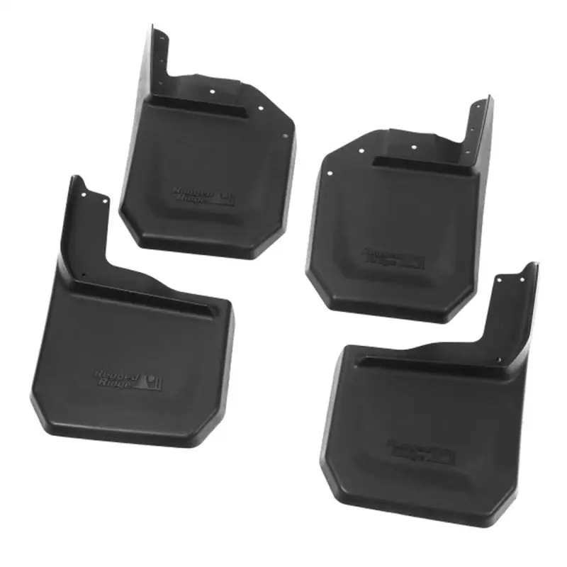 Low Price Rugged Ridge Splash Guard Kit Black 07-18 Jeep Wrangler JK