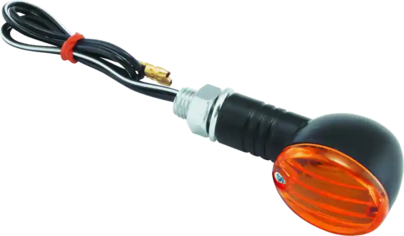 BikeMaster Ministalk Marker Light Round - Black/Amber Affordable