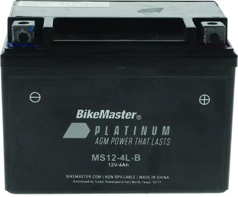 Authentic BikeMaster AGM Battery - MS12-4L-B