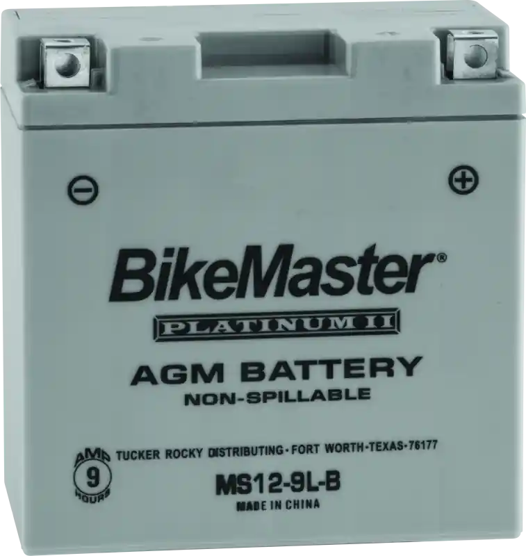 BikeMaster AGM Battery - MS12-9L-B Premium