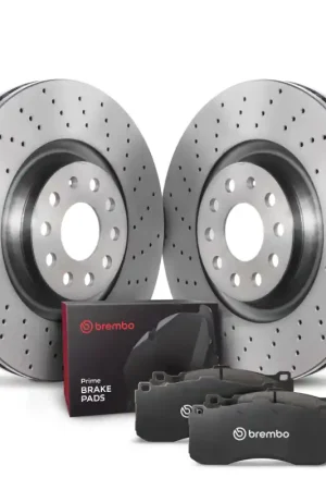Brembo OE 15-20 Audi A3 Quattro/19-23 Q3/15-20 S3/16-23 TTS Quattro/19-23 Arteon Rear Disc Brake Kit Must Have
