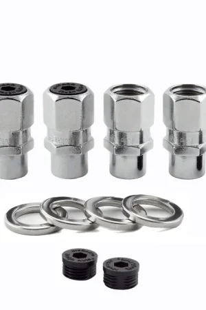 New Arrival McGard Hex Lug Nut (Drag Racing Short Shank) M12X1.5 / 13/16 Hex / 1.6in. Length (4-Pack) - Chrome