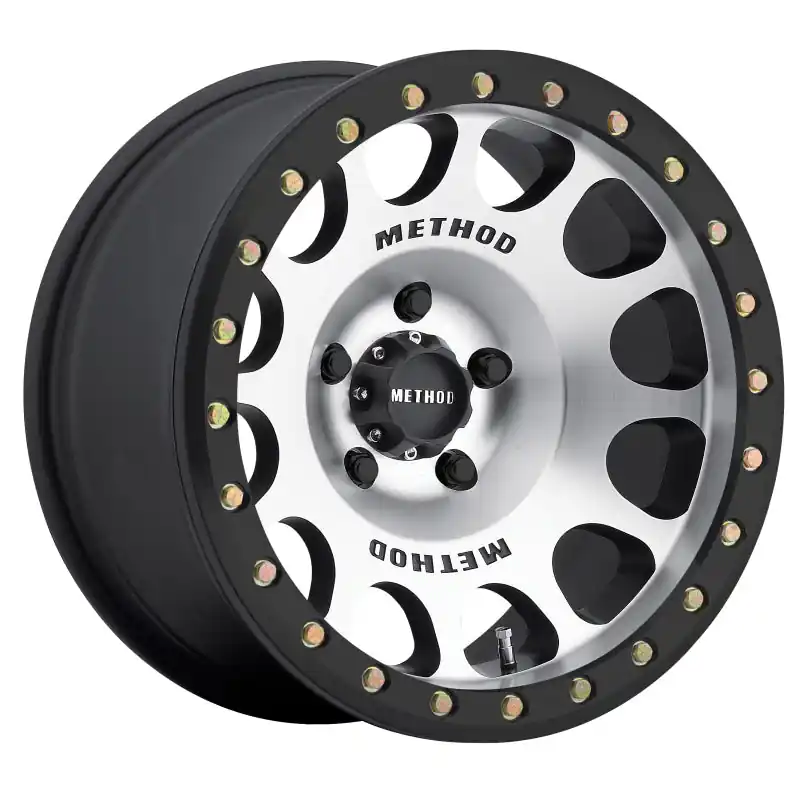 Method MR105 Beadlock 17x9 -38mm Offset 5x5 71.5mm CB Machined w/Matte Black Ring Wheel Seasonal Sale