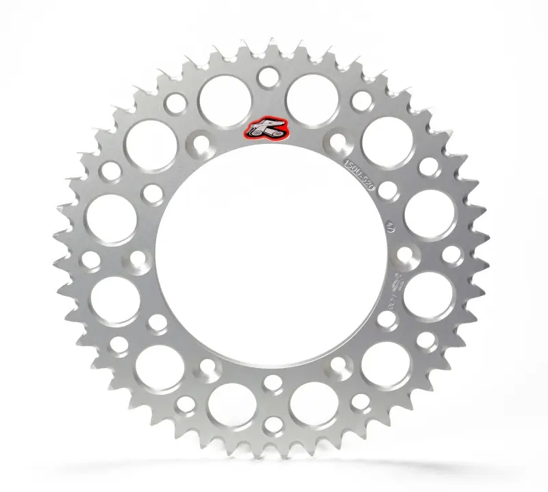Premium Renthal 93-98 Yamaha YZ 125/ YZ 250/ WR 400 F Rear Grooved Sprocket - Silver 520-50P Teeth
