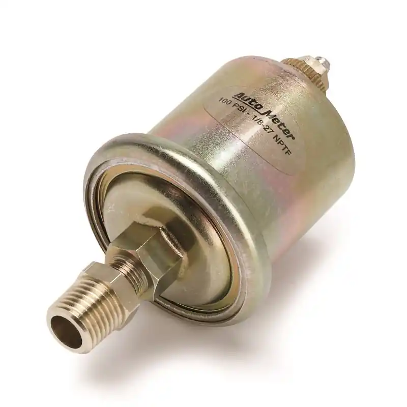 Fast Shipping Autometer Accessories 0-100PSI 1/8in. NPT Male Oil Pressure Sensor (For Short Sweep Elec.)