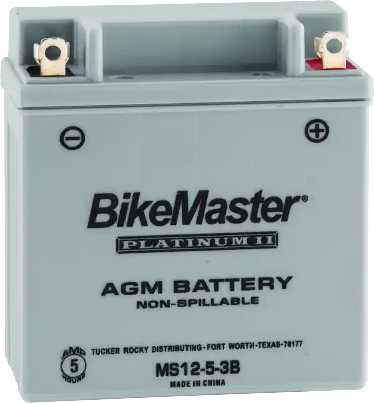 BikeMaster AGM Battery - MS12-5-3B Direct From Factory
