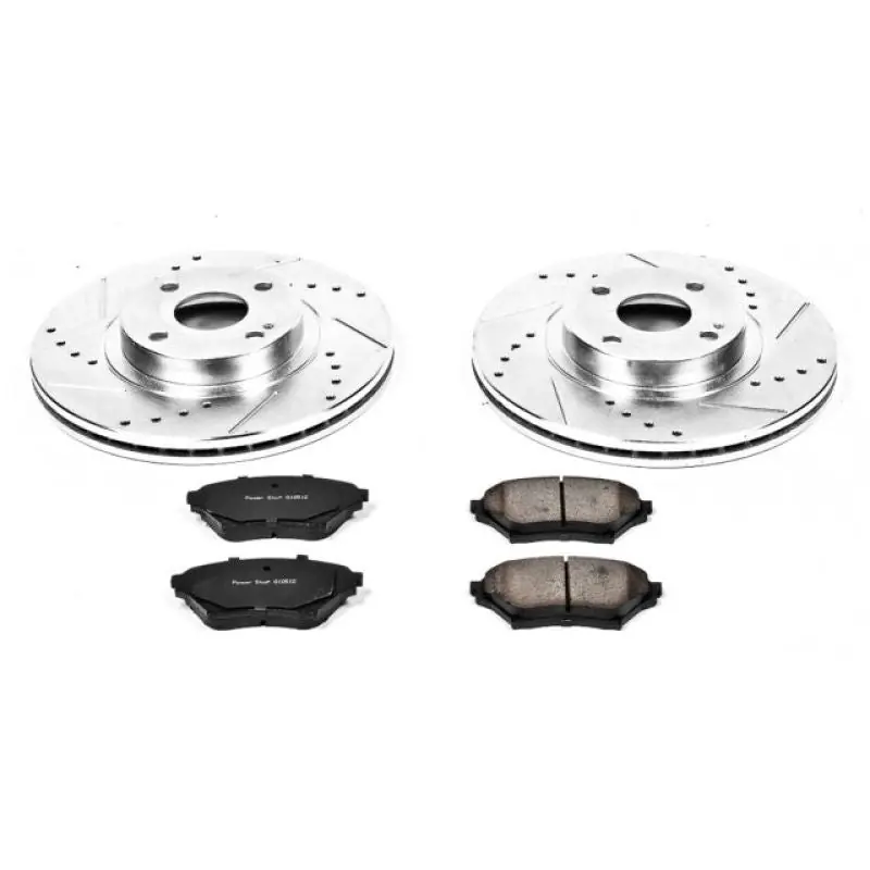 Power Stop 01-05 Mazda Miata Front Z23 Evolution Sport Brake Kit Fan Favorite