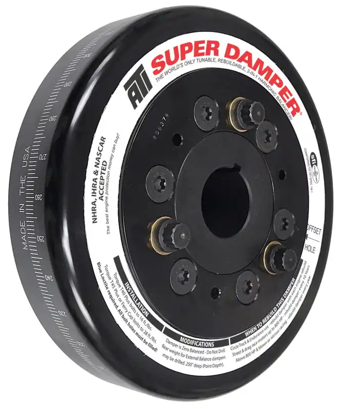 Free Returns ATI Damper - 7.074in - Steel - Chevy SB / 90 Deg V6 - Pont 4 Cyl - 3 Ring - 1Pc
