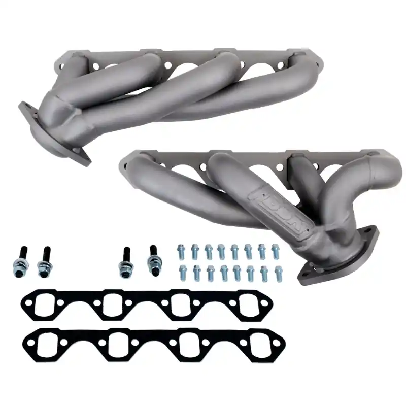 One Day Deal BBK 87-95 Ford F150 Truck 5.0 302 Shorty Unequal Length Exhaust Headers - 1-5/8 Titanium Ceramic