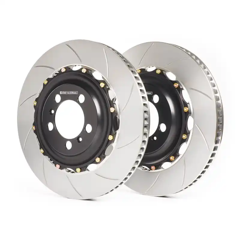 GiroDisc Porsche 911 Carrera (991.2) w/PCCB (Iron Rotor Pad Shape) Slotted Rear Rotors Price Cut