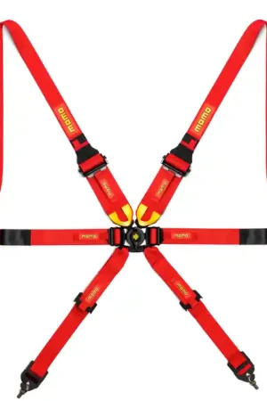 Crafted Momo Int. Camlock 6pt Clip In Restraint-Red