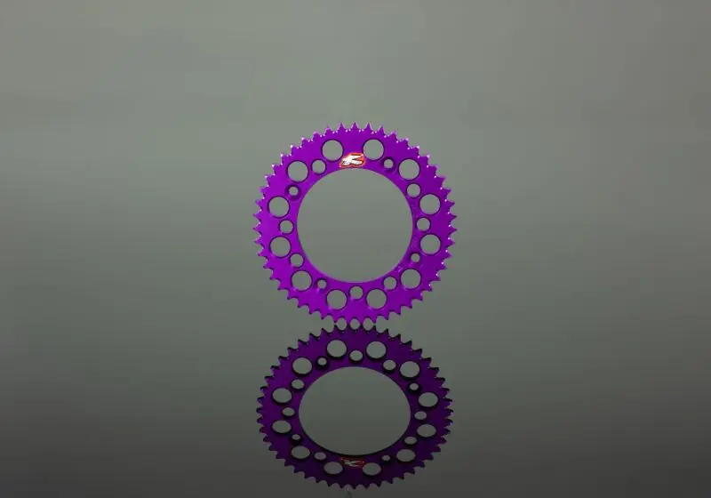 Renthal 89+ Suzuki RMZ250-450/ RM125-250 Rear Grooved Sprocket - Purple 520-50 Teeth Big Sale