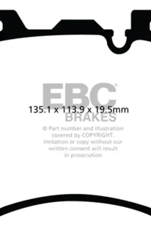 EBC 10+ BMW X5M 4.4 Twin Turbo Yellowstuff Front Brake Pads Save Now