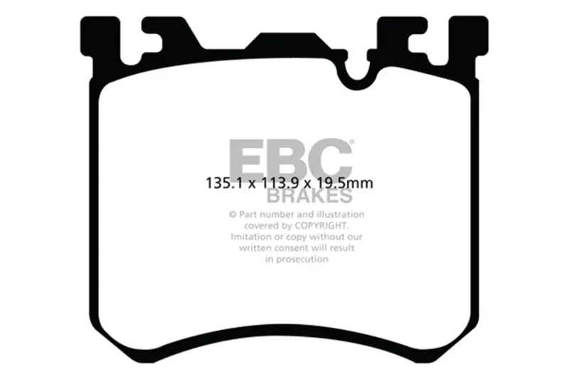 EBC 10+ BMW X5M 4.4 Twin Turbo Yellowstuff Front Brake Pads Save Now