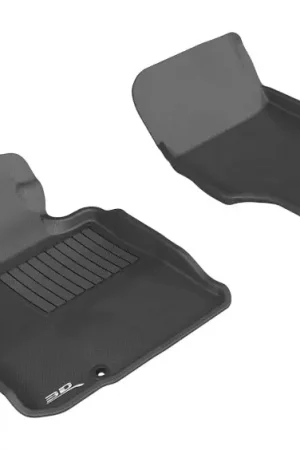 3D MAXpider 2006-2010 Infiniti M35 Kagu 1st Row Floormat - Black Worldwide Shipping