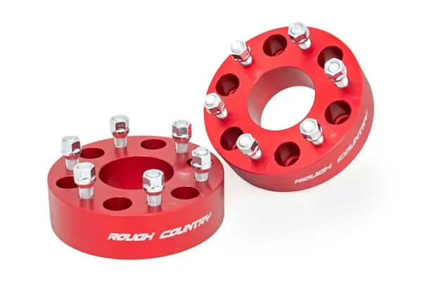 Rough Country 1101RED 2 Inch Wheel Spacers Weekend Sale
